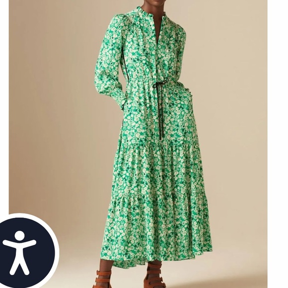 Me + Em Flower silhouette Drawstring Maxi Dress - Picture 4 of 4